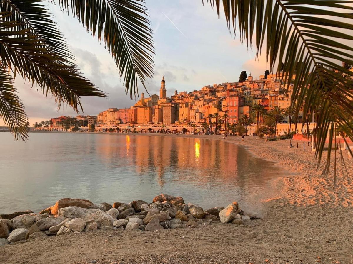 Appartement Montée fleurie à Menton Extérieur photo