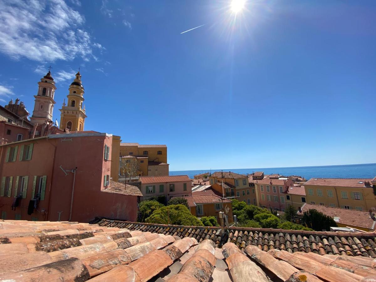 Appartement Montée fleurie à Menton Extérieur photo